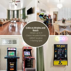 Fun Wrigley Game Apt w/ Free On Site Parking